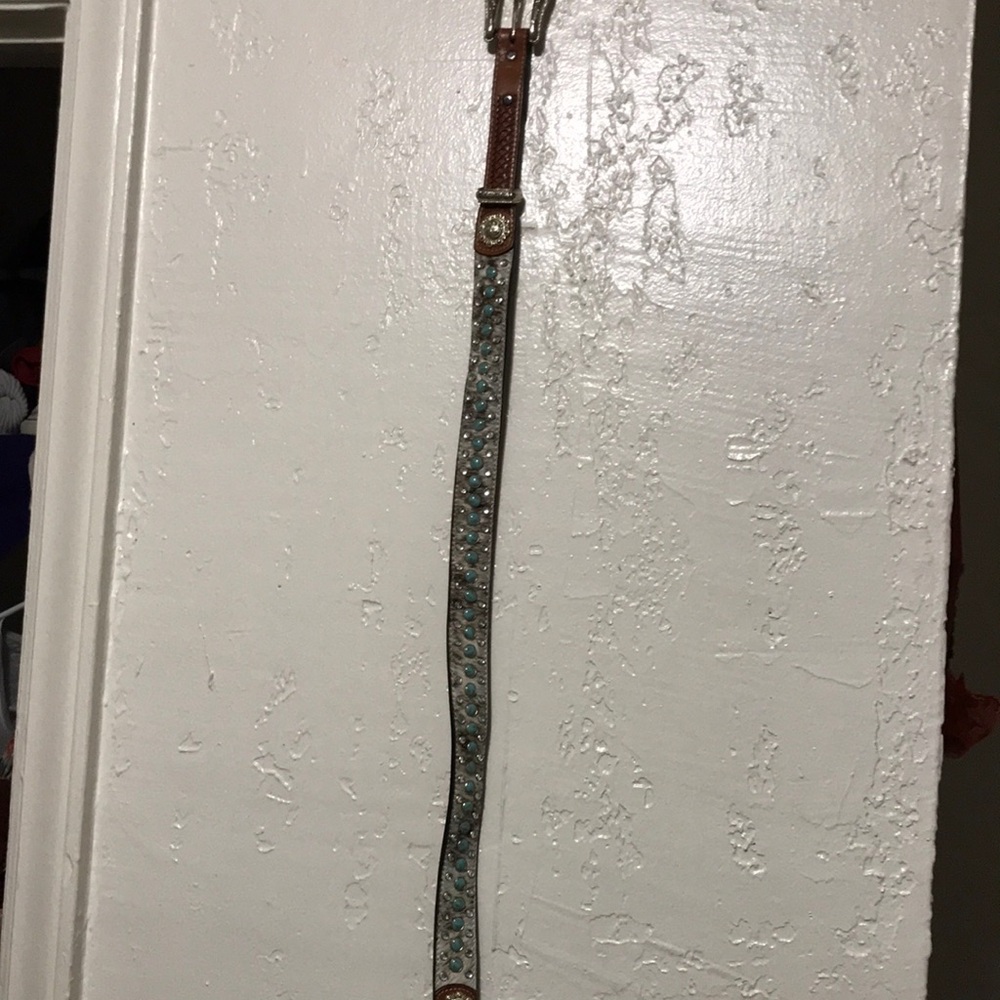 Elegant Blue and Brown Women's Belt